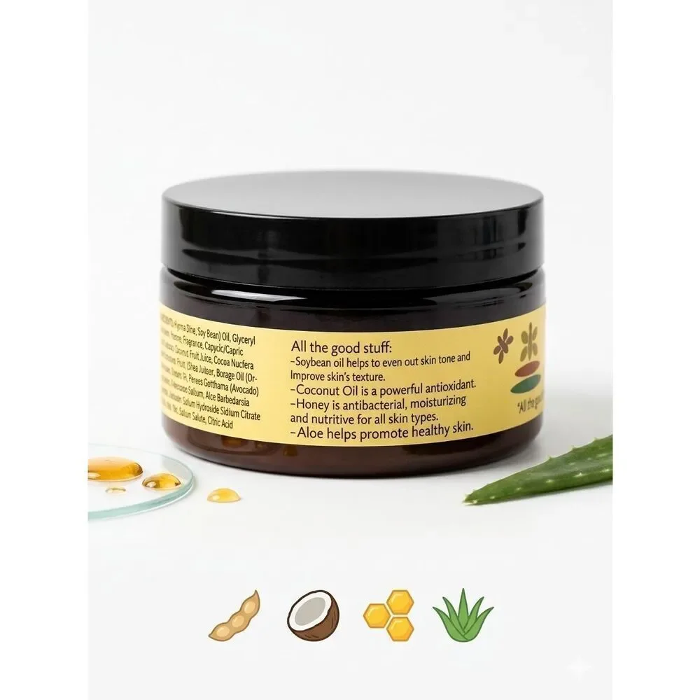 The Naked Bee Coconut & Honey Ultra-Rich Body Butter 8 oz. jar